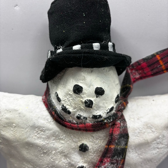 SALE-Christmas tree topper-Smowman-Star- paper mache/Primative/Farmhouse/Whim… - Picture 6 of 10